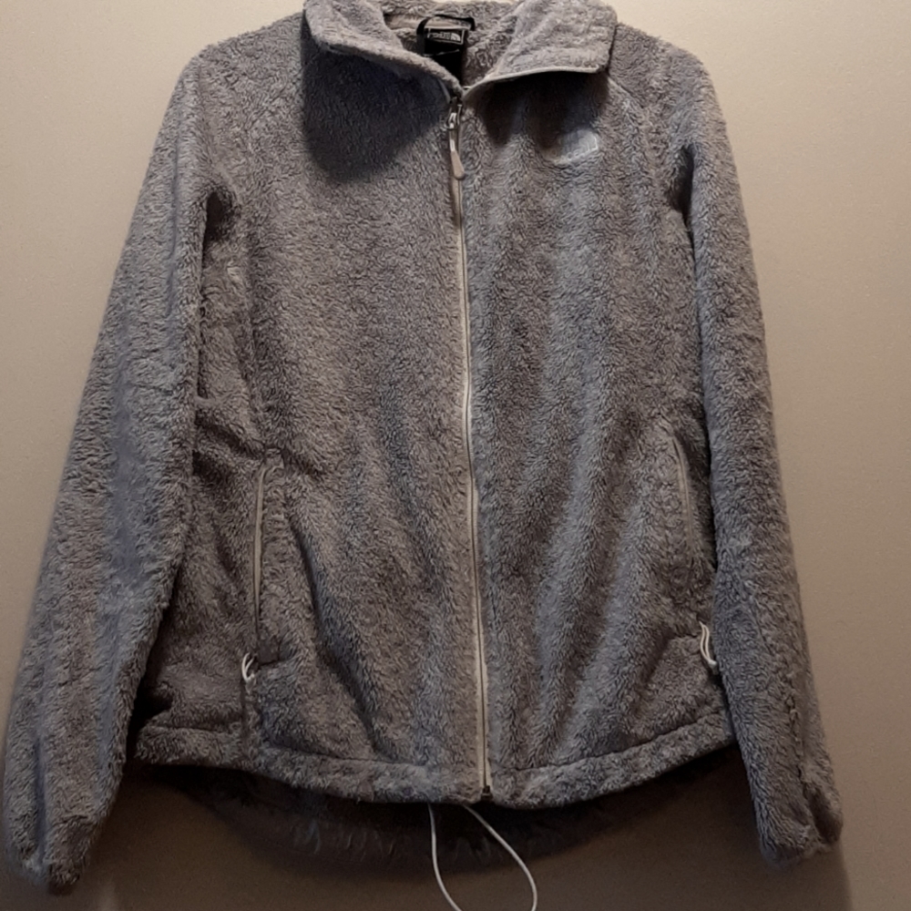 North Face fleece zip up, Women's medium, Gray